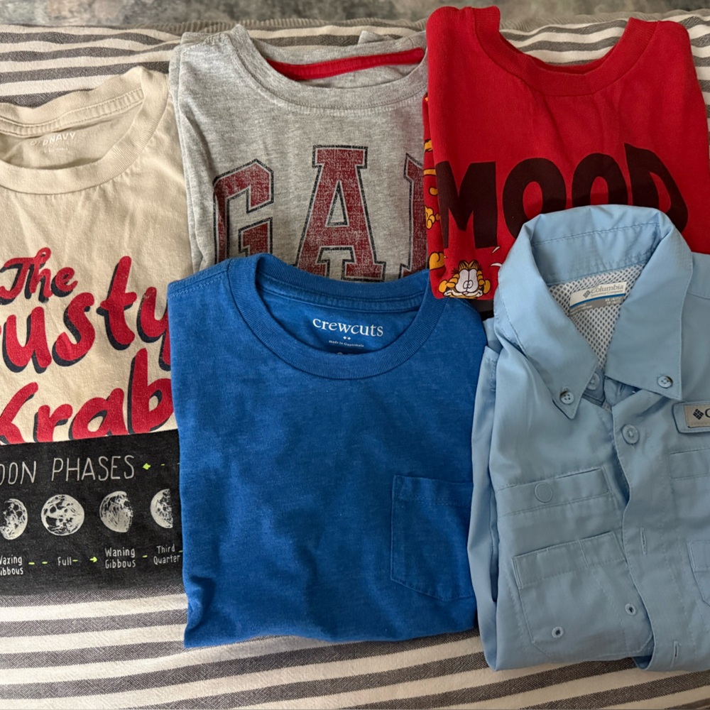 Crewcuts Columbia shirt lot Bright Blue Short-Sleeve Tee